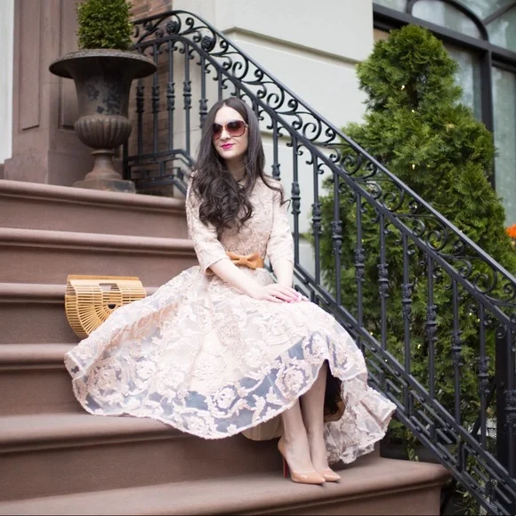 High Low Dress with Embellishments - Picture 2 of 6